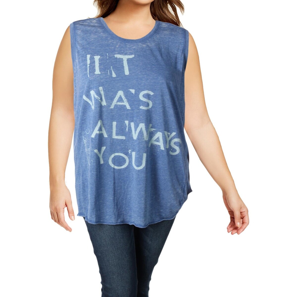 Shop Melissa Mccarthy Seven7 Womens Plus It Was Always You Tank