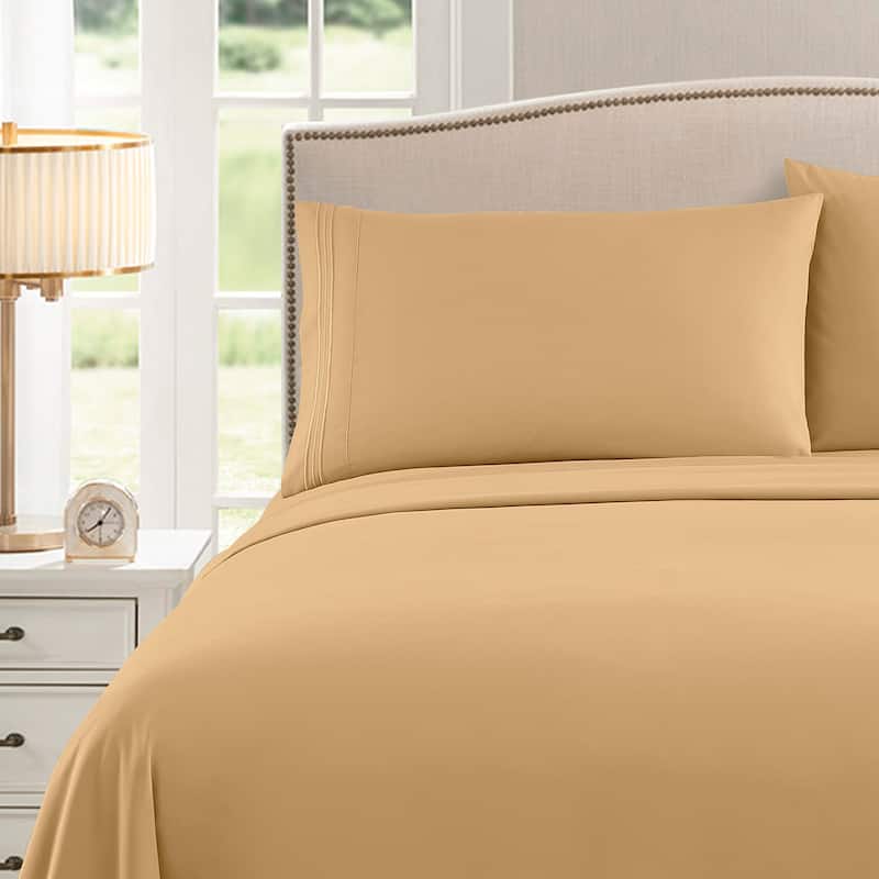 Embroidered 4-piece Bed Sheet Set