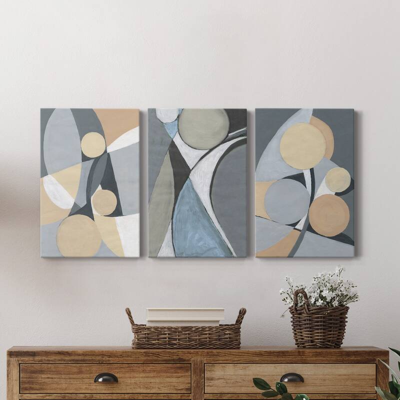 A Soft Jeweled Geometric II- Premium Gallery Wrapped Canvas - Ready to Hang