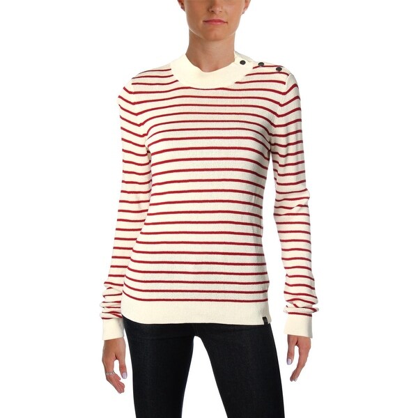Scotch & Soda Womens Pullover Sweater Knit Striped