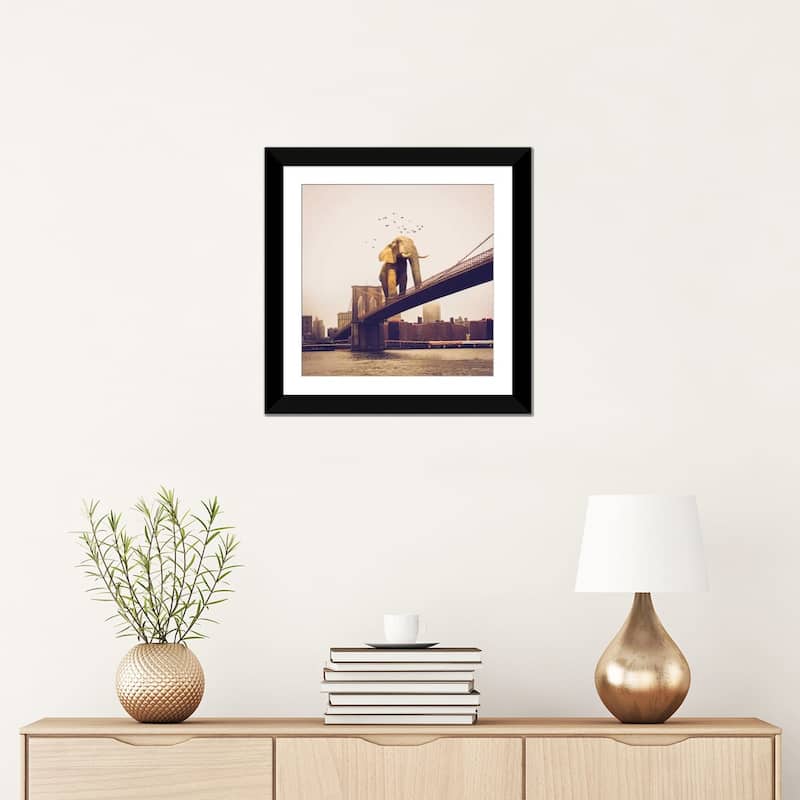 iCanvas "Elephant Bridge Amble" by Soaring Anchor Designs PFA