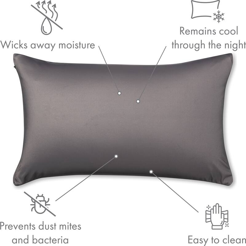 Throw Pillow Cozy Soft Microbead Stone Grey 1 Pc On Sale Bed Bath