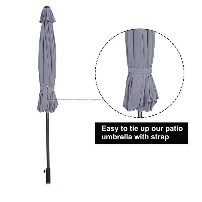 9 ft.Aluminum Market High Quality Light Tilt Patio Beach Umbrella without Base