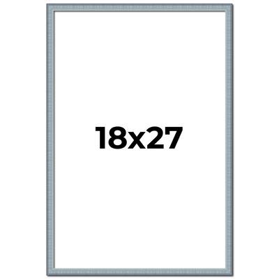 18x27 Frame Rustic Sky Blue Solid Wood Picture Frame | 0.75 Inch