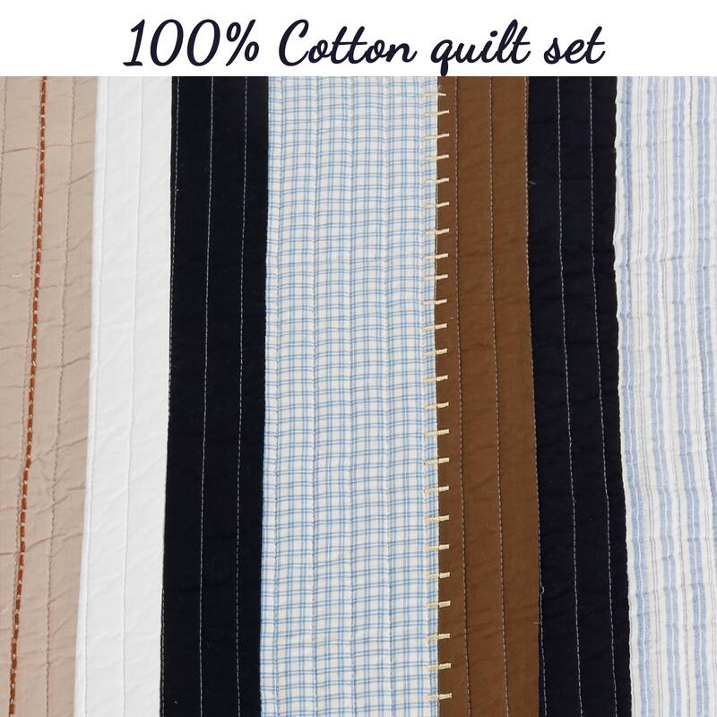 Copper Grove Comfrey 3-piece Stripe Quilt Bedding Set