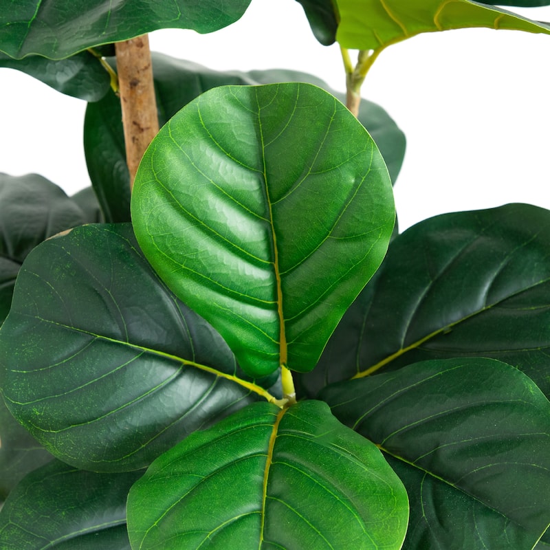 Fiddle Leaf Artificial Potted Tree - 4'