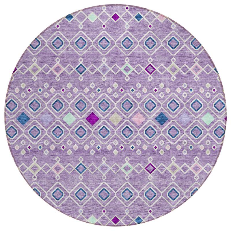 HomeRoots Geometric Modern Rectangle Outdoor Rug