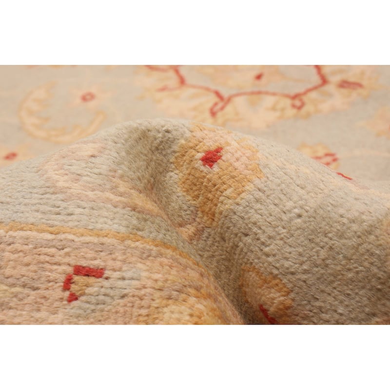 ECARPETGALLERY Hand-knotted Peshawar Oushak Grey Wool Rug - 6'0 x 9'2