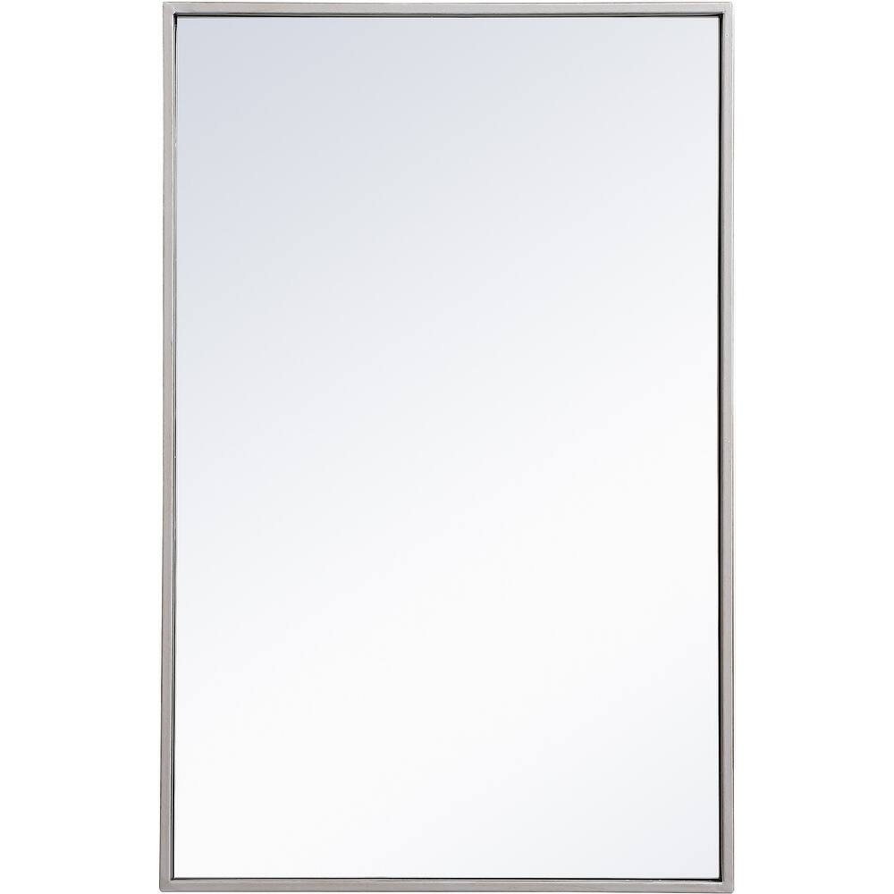 Elegant Lighting Eternity 28" x 18" Rectangular Flat Metal Framed