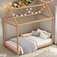 preview thumbnail 24 of 31, Twin Size Classic Wooden Wooden House Bed