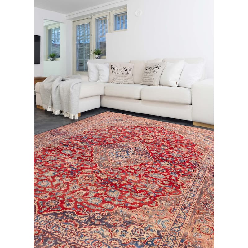ECARPETGALLERY Hand-knotted Antalya Vintage Red Wool Rug - 8'11 x 12'5
