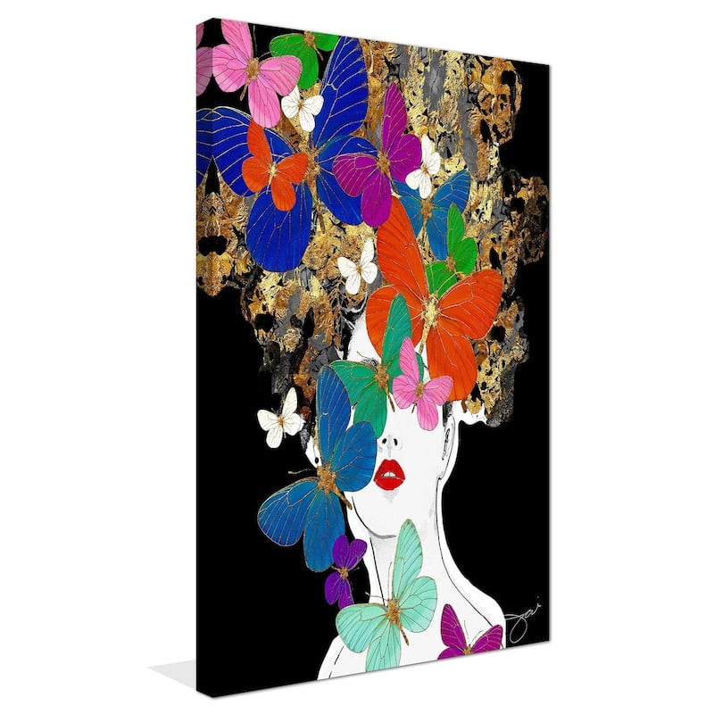 "Butterfly Girl" by Jodi Print on Canvas