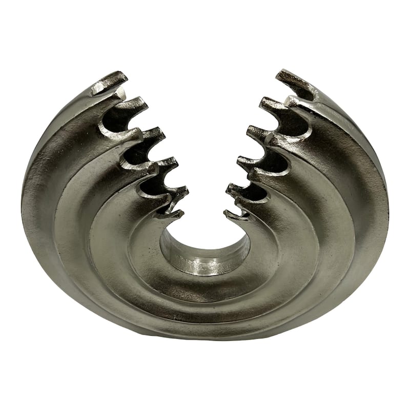 15 Inch Tall Decorative Handmade Aluminum Round Flower Vase
