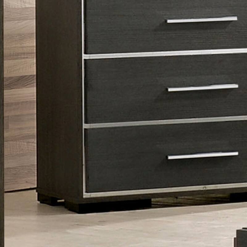 Kastela Contemporary Warm Grey 5-Drawer Chest by Furniture of America