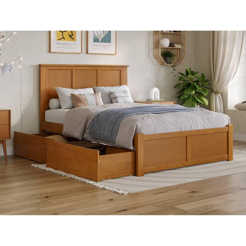Madison Platform Bed with Footboard and Storage Drawers
