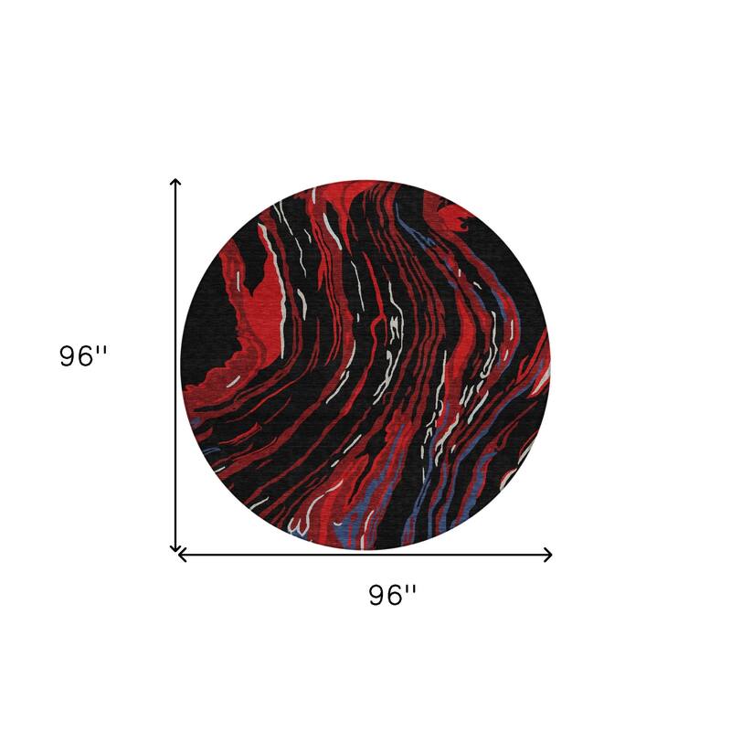 HomeRoots Abstract Transitional Rectangle Outdoor Rug