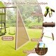 preview thumbnail 8 of 7, 7-in-1 Kids Outdoor Metal Playset with Wave Slide and Climbing Rope-Green - Multi