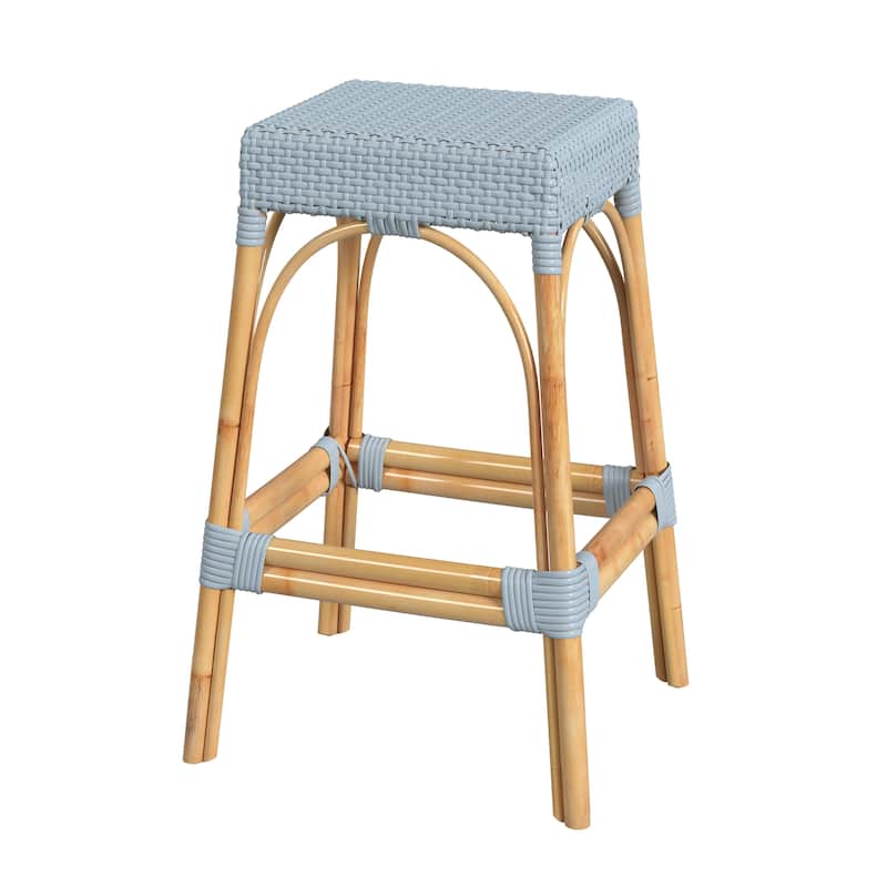 Robias Rectangular Rattan 30" Bar Stool