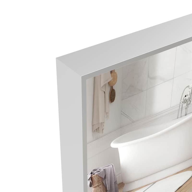 60" x 40" Oversized Rectangle Bathroom Wall Mirror with Aluminum Frame