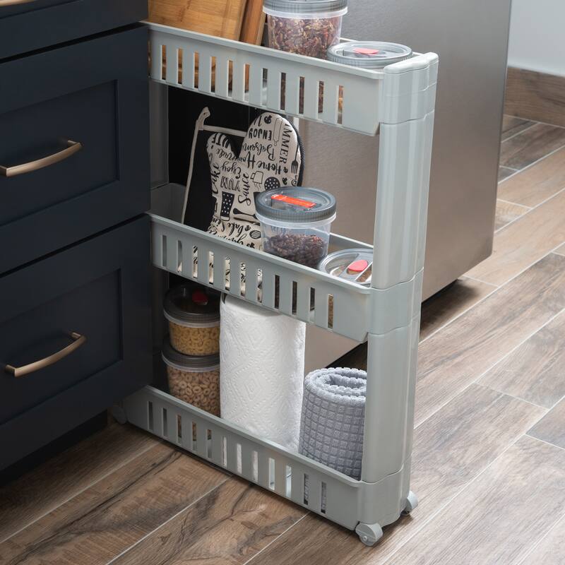 Simplify 3 Tier Slim Slide Out Storage Cart