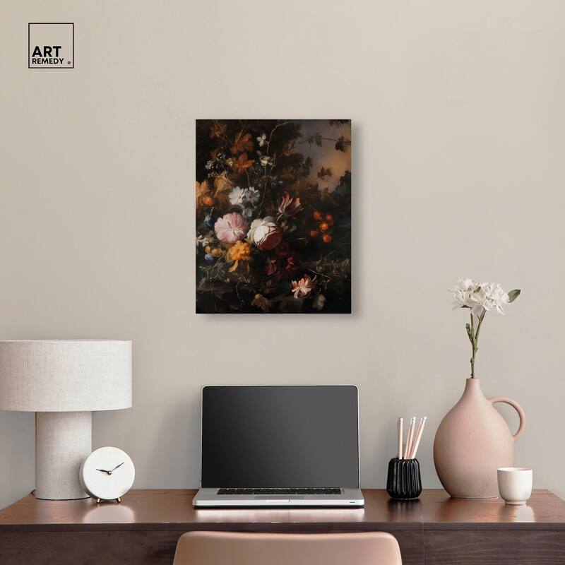 Shadowed Petal Secrets I Canvas by Art Remedy, Gallery Wrapped