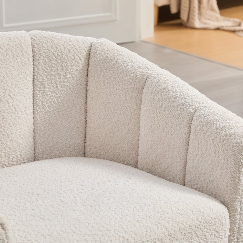 32.3" W Modern Swivel Accent Chair,Chenille Single Sofa Seating