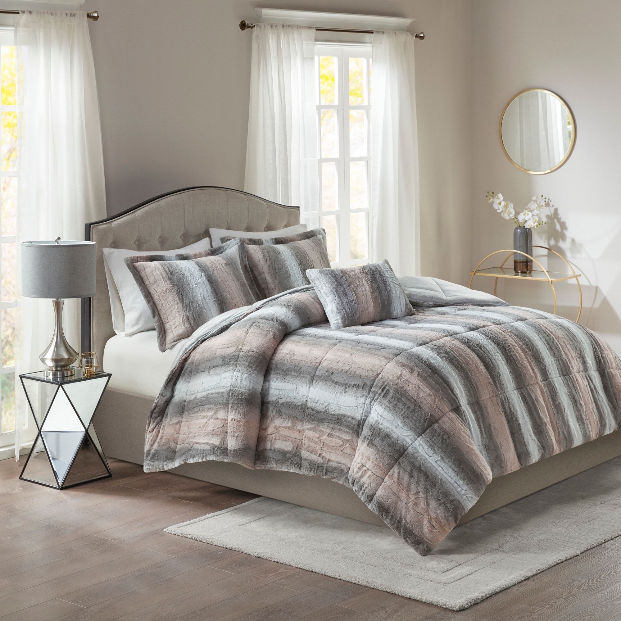 Justice faux fur unicorn bedding shop