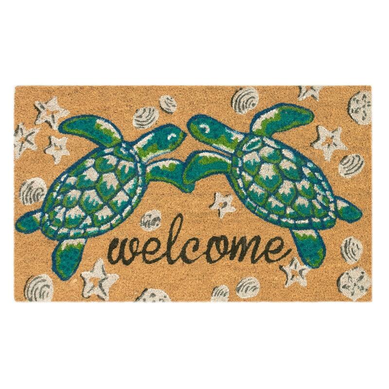 Liora Manne Greeting Coir Welcome Door Mat (1'6" x 2'6") - 1'6" x 2'6"