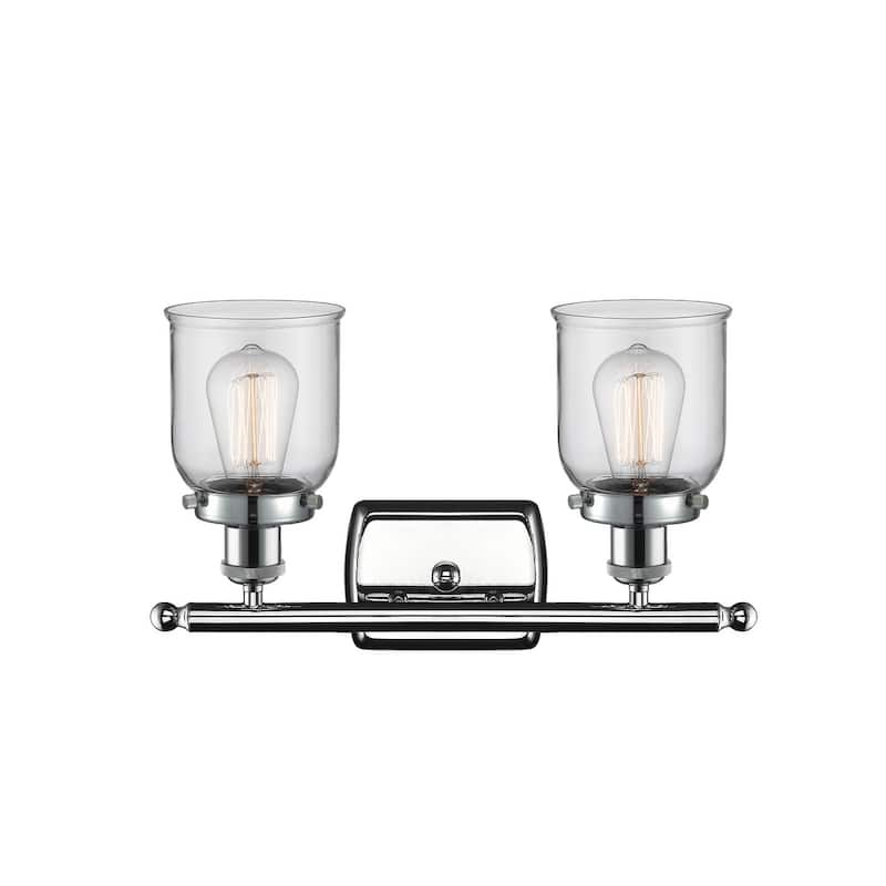 Innovations Lighting Small Bell 2 Light 16" Wide Vanity Light