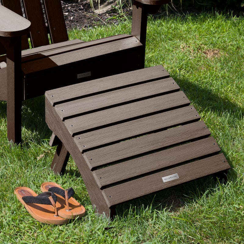 HIGHWOOD Eco-Friendly Synthetic Wood Folding Ottoman