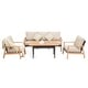 preview thumbnail 1 of 8, Domioutdoorliving 5 -Person Outdoor Seating Group with Cushions Beige