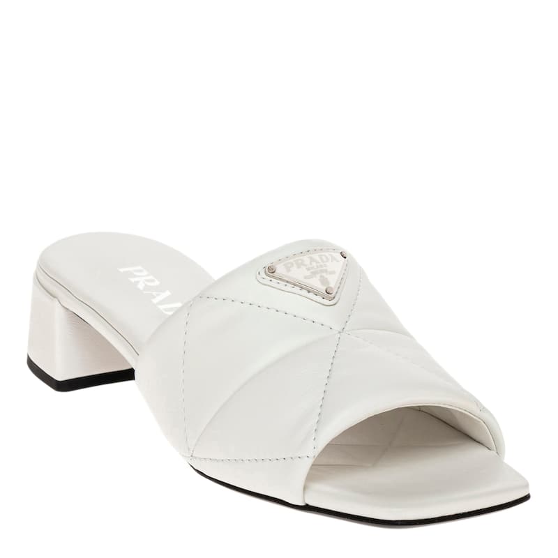 Prada Quilted Leather Slides - 36 EU