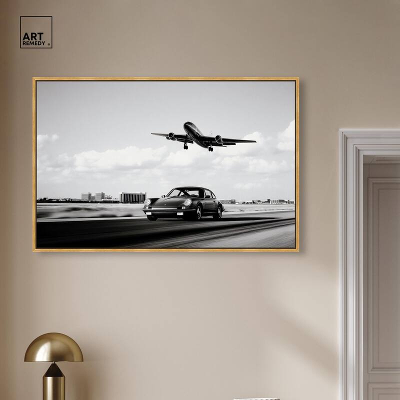 Sports Car Takeoff Canvas by Art Remedy