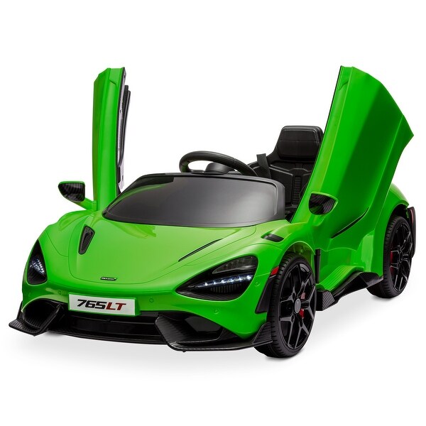 Kidzone 12V Licensed McLaren 765LT Kids Ride On Car w/ Hydraulic
