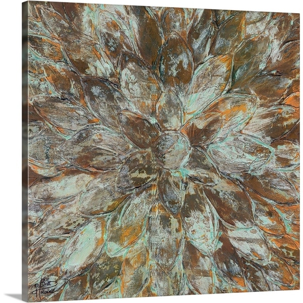 "Oxidized Petals II" Canvas Wall Art