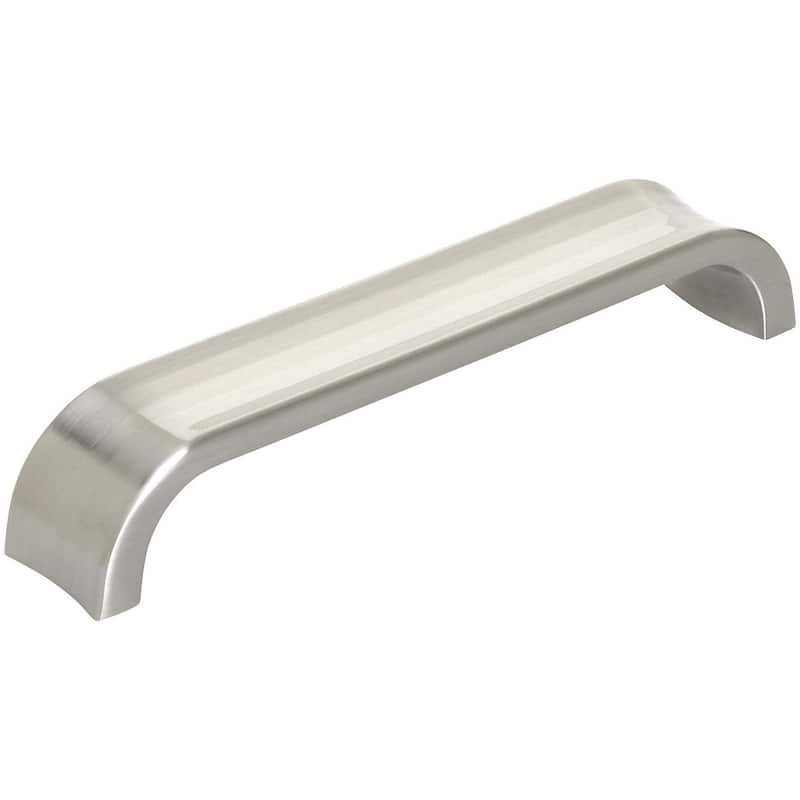 Amerock Concentric 5-1/16 Inch Center to Center Handle Cabinet Pull - Satin Nickel
