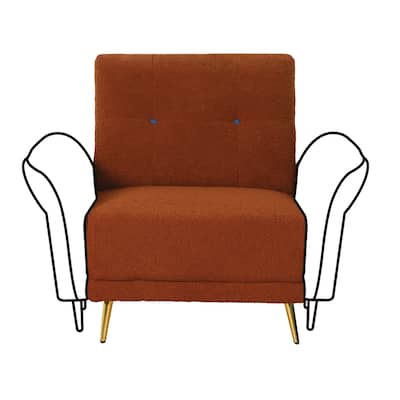 Modular Sectional Sofa Customizable Sherpa Fabric With Ottoman for Living Room