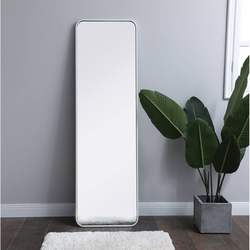 Ezra Soft Corner Metal Rectangular Mirror