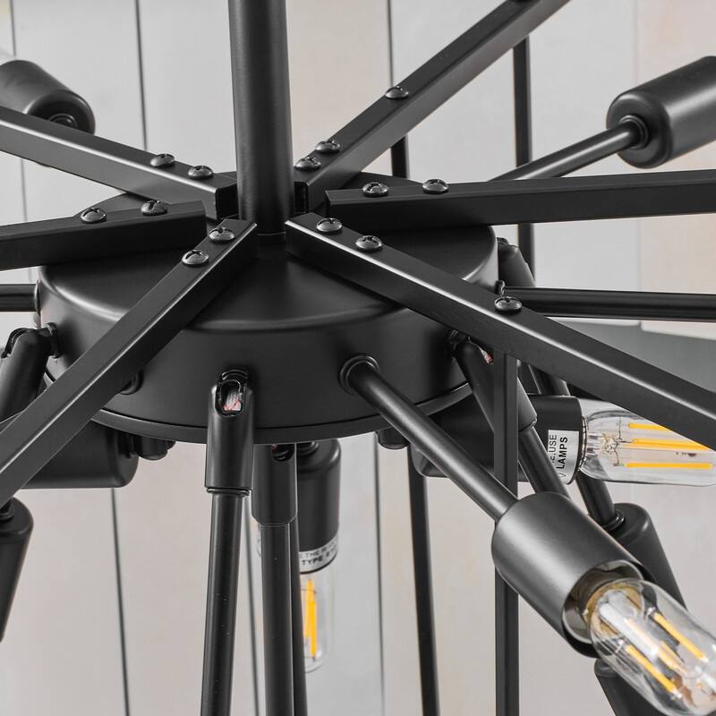 Elegant layered alabaster chandelier with natural stone panels