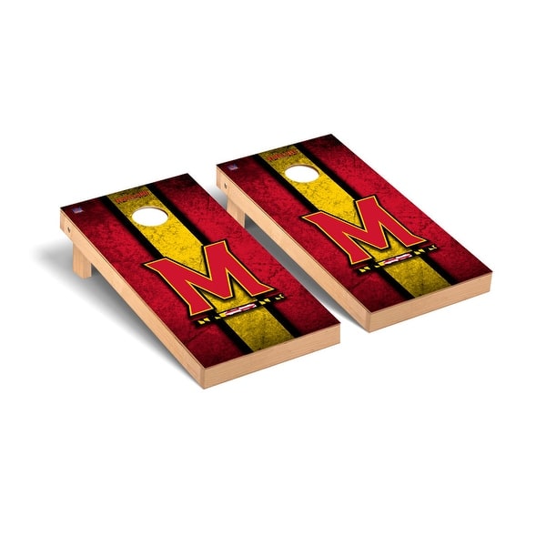 slide 2 of 5, Maryland Terps Vintage Cornhole Board Set