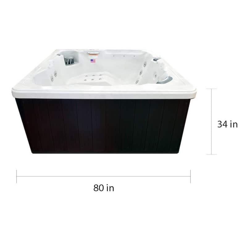 Hudson Bay Spas 6-person 34-jet Spa with Stainless Jets