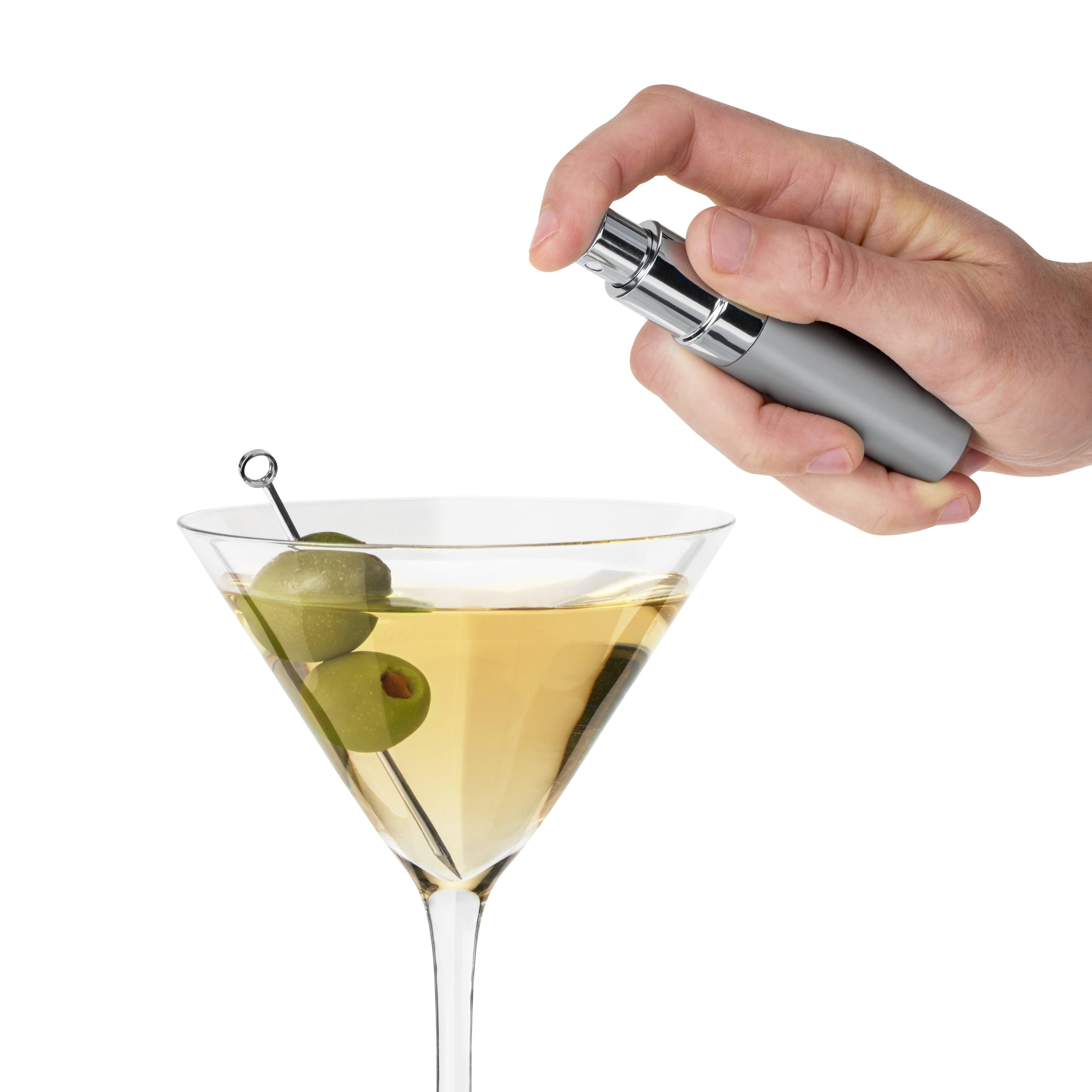 True Martini Atomizer Mister with Refillable Canister and Funnel for