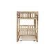 preview thumbnail 12 of 16, Twin Over Twin Rubber Wood Bunk Bed with Trundle, Convertible into 2 Twin Size Beds