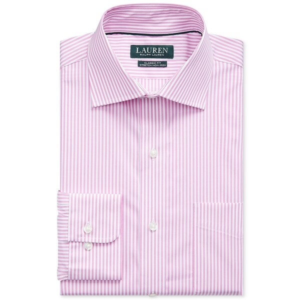 Pink striped dress shirt clearance