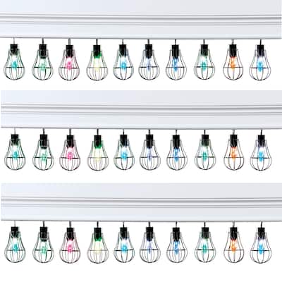 Solar Powered Color-Changing Lightbulbs Outdoor String Lights Lightb - 9 x 7 x 5.11