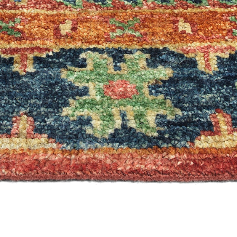 Atiqa Collection Multi Rectangle Indoor Area Rug