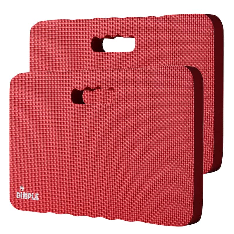 (Pack of 2) Dimple Multi-Purpose Mats with High-Density 1.5 inch Thick Foam Comfort Kneeling Pad for Gardening knee support