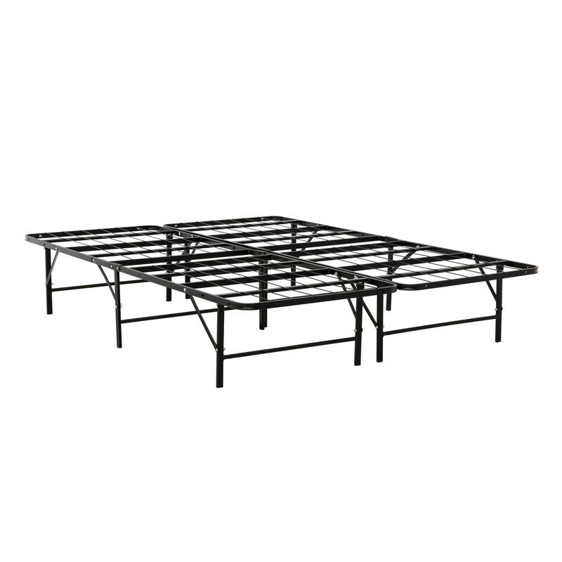 Metal Mattress Foundation Bed Base Frame, Black - California King