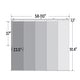 preview thumbnail 2 of 8, InStyleDesign Floret 5-Panel Single Rail Panel Track / Room Divider / Blinds 58"-110"W, Panel width 23.5"