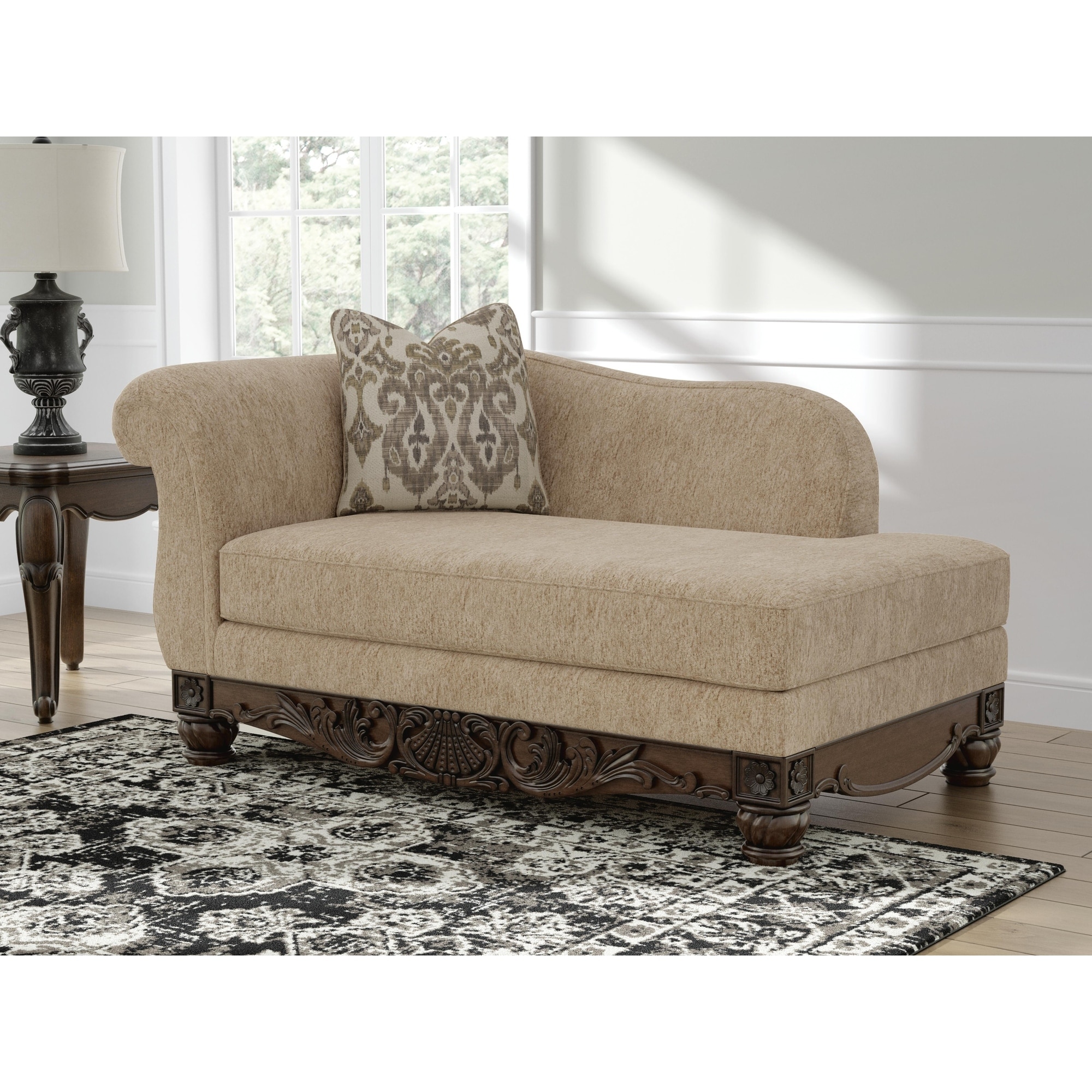 Signature Design by Ashley Havenworth Brown RAF Corner Chaise - 68"W x 38"D x 35"H